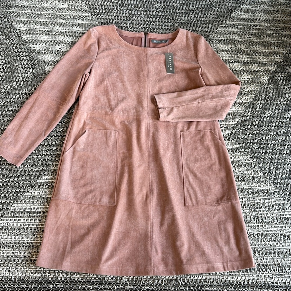 NWT Dusty Rose Suede Feel Dress
